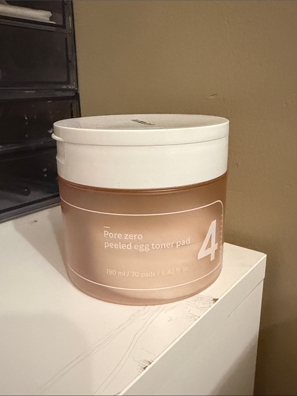 Pore Zero Peeled Egg Toner Pad - White / Rose Gold